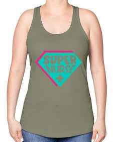 Super Nurse Style Style 1432# - nurse -Racerback Tank