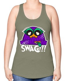 Swag beanie 247# - cartoon general -Racerback Tank