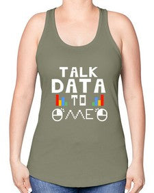 Talk dada to me 15# - computer -Racerback Tank