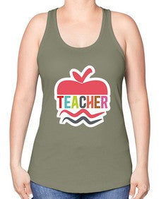 Teacher 1445# - teacher -Racerback Tank