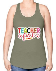 Teacher Fuel 1451# - teacher -Racerback Tank