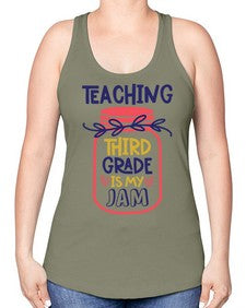 Teaching Third Grade 937# - third grade -Racerback Tank