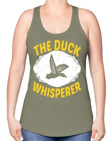 The DUCK Whisperer Style 16# - ducks -Racerback Tank