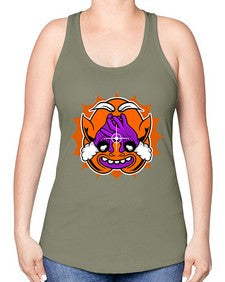 The super egg 253# - cartoon general -Racerback Tank