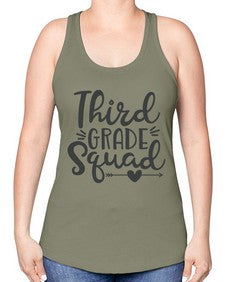 Third Grade Squad 975# - third grade -Racerback Tank
