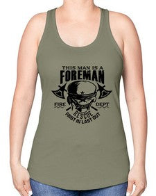 This man is 1166# - skull and bones -Racerback Tank