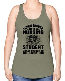 Tough enough Style 1579# - nurse -Racerback Tank