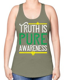 Truth is pure awareness Style 10# - Self awareness -Racerback Tank