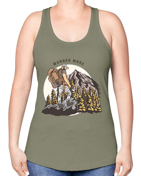 Wander More 3# - nature -Racerback Tank