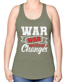 Warwar never changes 54# - video games -Racerback Tank