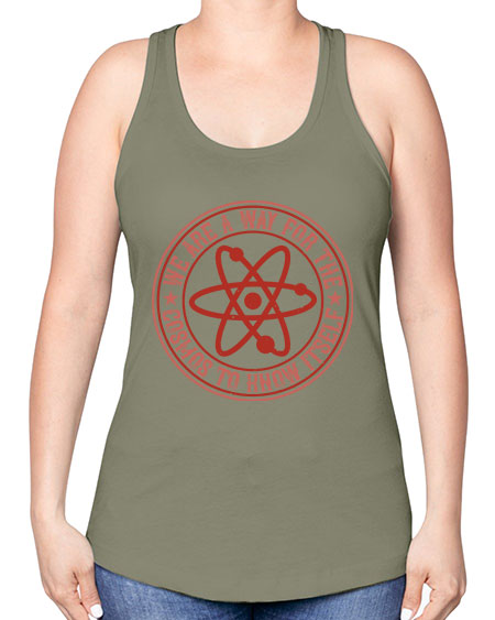We are a way for the cosmos to know itself 300# - general science -Racerback Tank