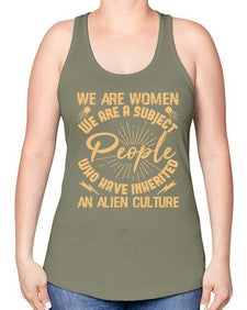We are women we are people 42# - ufo -Racerback Tank