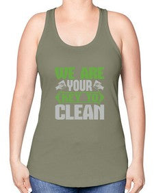 We are your key to clean Style 464# - cleaner -Racerback Tank