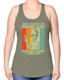 When I started the original alien 45# - ufo -Racerback Tank