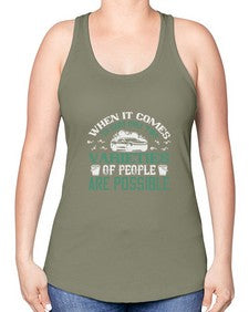 When it comes to cars only two varieties of people are possible 92# - car -Racerback Tank