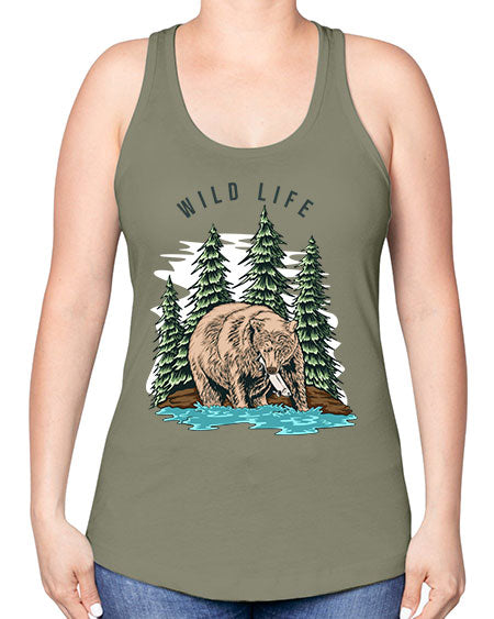 Wild Life 1# - nature -Racerback Tank