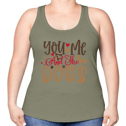 You Me And The Dogs Style 52# - dogs -Racerback Tank