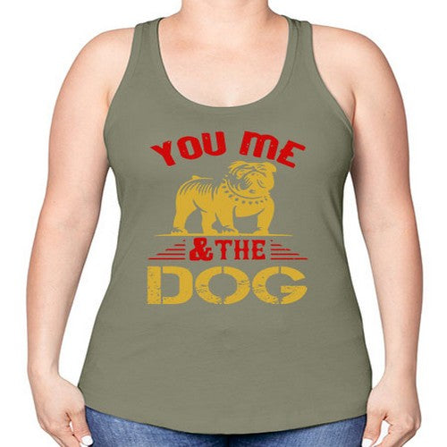 You Me The Dog Style 140# - dogs -Racerback Tank