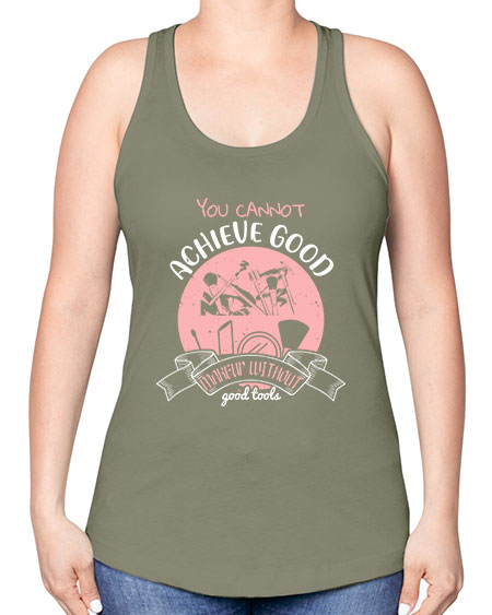 You cannot achieve good makeup without good tools Style 173# - beauty - fashion -Racerback Tank