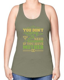 You dont need 271# - cartoon super hero -Racerback Tank
