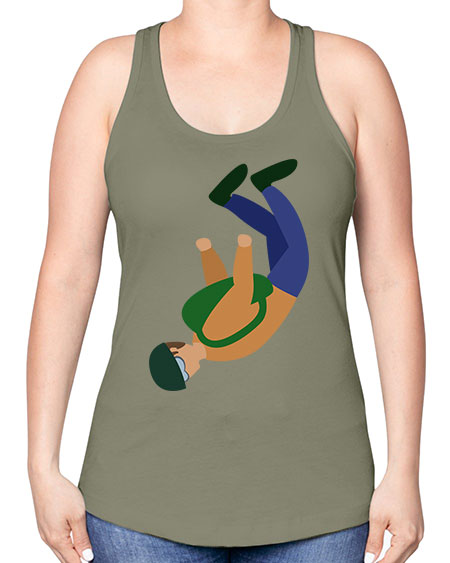all in one 03# - parachute -Racerback Tank