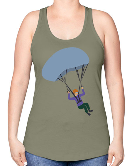 all in one 06# - parachute -Racerback Tank