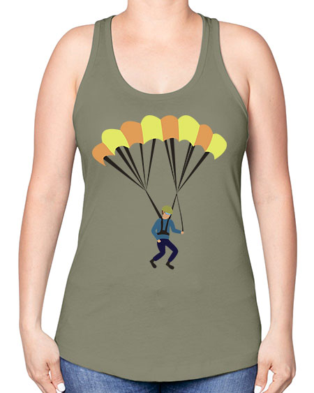 all in one 08# - parachute -Racerback Tank