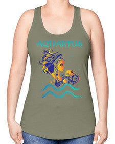 aquarius 13# - aquarius -Racerback Tank