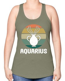 aquarius 78# - aquarius -Racerback Tank