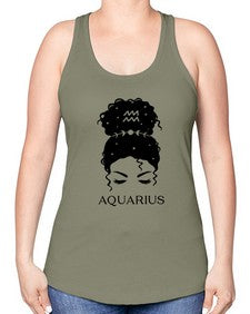 aquarius 81# - aquarius -Racerback Tank