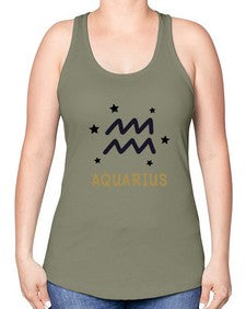 aquarius 83# - aquarius -Racerback Tank