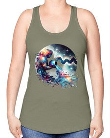 aquarius 88# - aquarius -Racerback Tank