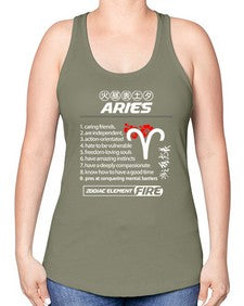 aries 137# - aries -Racerback Tank