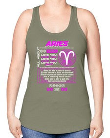 aries 138# - aries -Racerback Tank