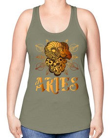 aries 14# - aries -Racerback Tank