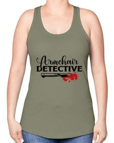 armchair detective 239# - true crime -Racerback Tank