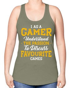 as a gamer understan the passion 61# - video games -Racerback Tank