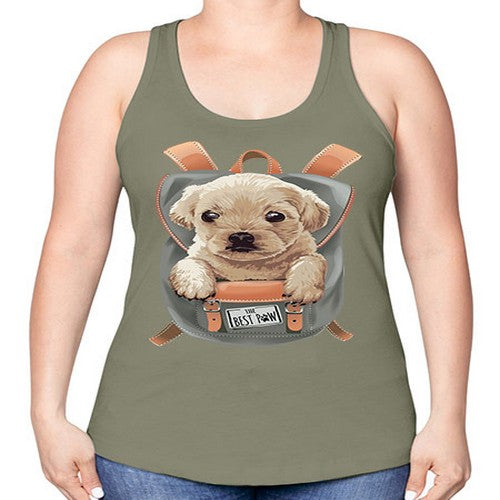 bag pag dog 47# - dogs -Racerback Tank