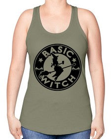 basicwitch 54# - witch -Racerback Tank