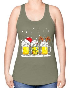 beer hunting 647# - beer -Racerback Tank