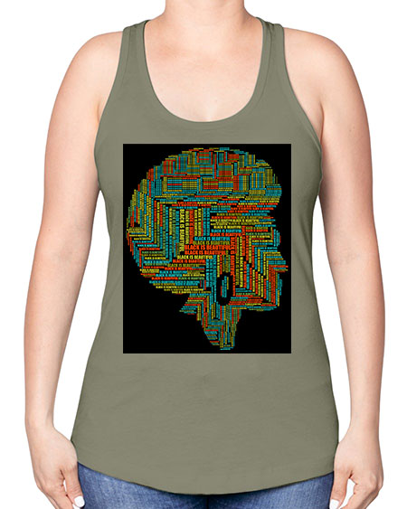 black is beautifulii 215# - black words and phrases -Racerback Tank