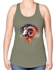 capricorn 214# - capricorn -Racerback Tank