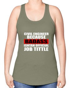 civil engineer 656# - engineer -Racerback Tank