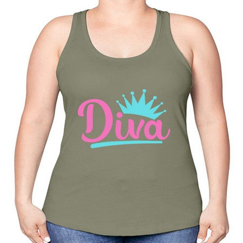 diva Style 121# - dogs -Racerback Tank