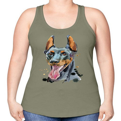 dog 105# - dogs -Racerback Tank
