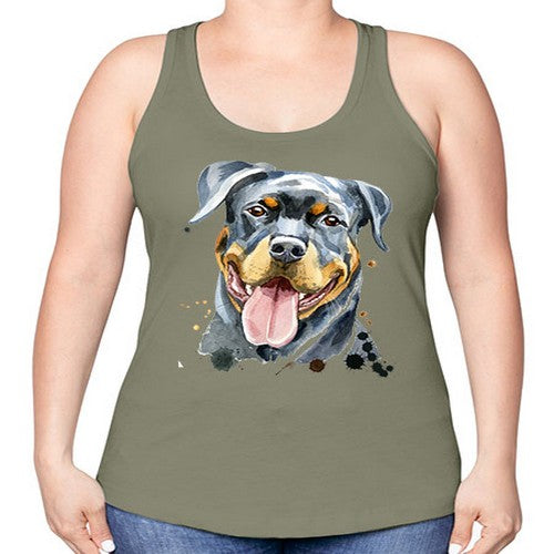 dog 109# - dogs -Racerback Tank