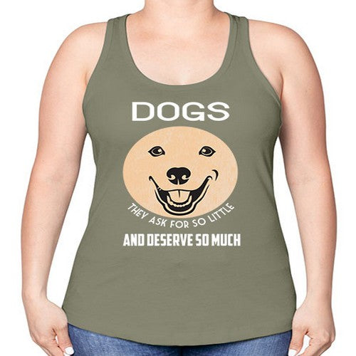 dog 115# - dogs -Racerback Tank