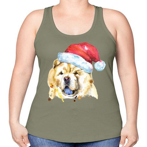 dog hat 102# - dogs -Racerback Tank