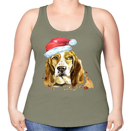 dog hat 108# - dogs -Racerback Tank