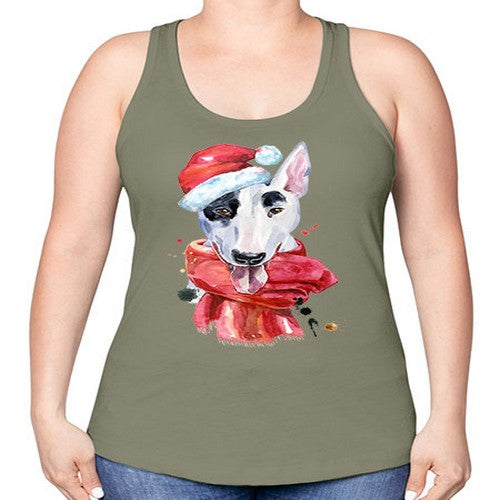 dog hat scarf 112# - dogs -Racerback Tank